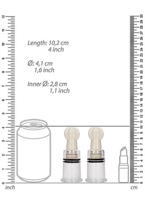 Nipple Suction Set Medium - Transparent By toyfa