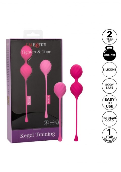 Kegel Training 2 Pcs Pink Calexotics