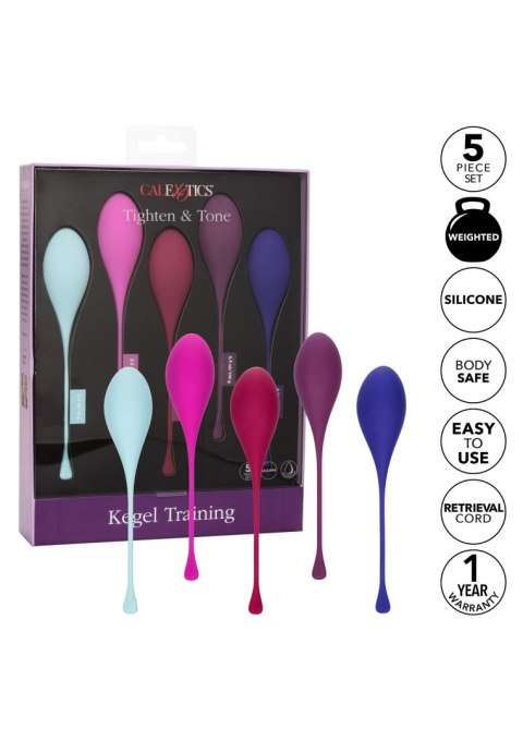 Kegel Training 5 Pcs Multicolor Calexotics