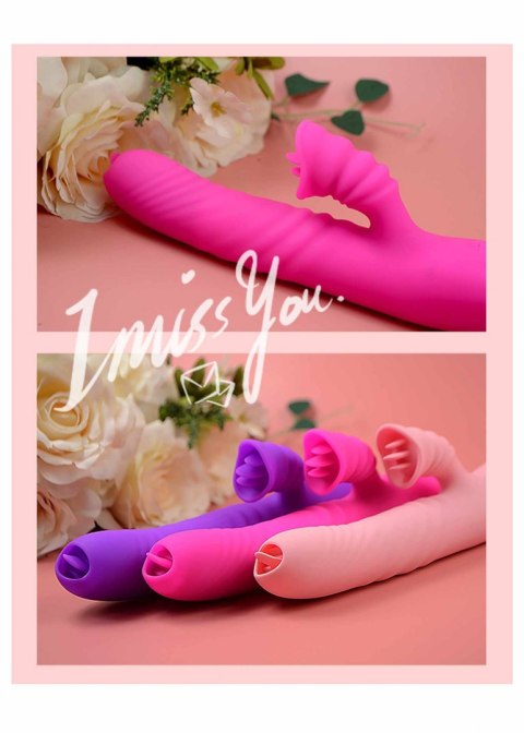 Wibrator-Angelia USB 3 functions of thrusting / 20 vibrations Pink B - Series Lyla