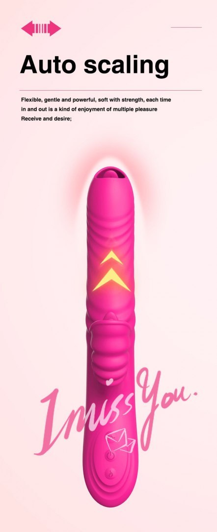 Wibrator-Angelia USB 3 functions of thrusting / 20 vibrations Pink B - Series Lyla