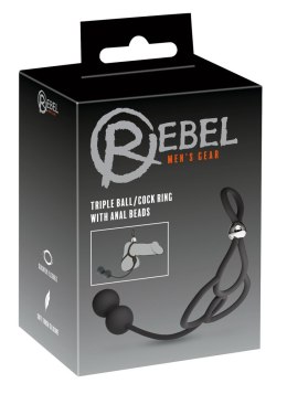 REBEL Triple Ball/Cock Ring wi Rebel