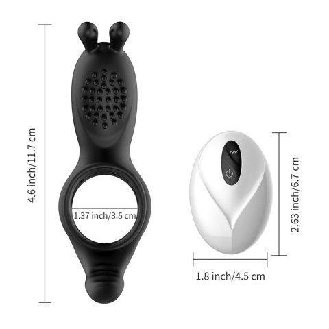 RabbitVibration Cock Ring with remote B - Series Cute