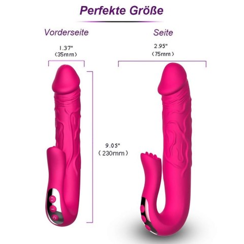 Realistic Tongue Stimulating Dildo Vibrator B - Series Cute