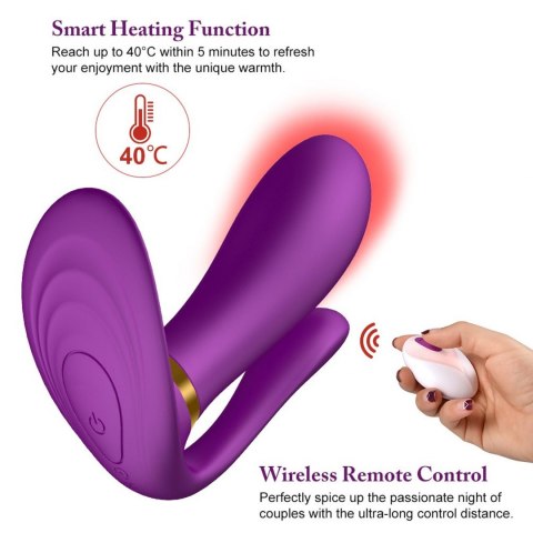 Remote wearable vibrator PURPLE B - Series Cute