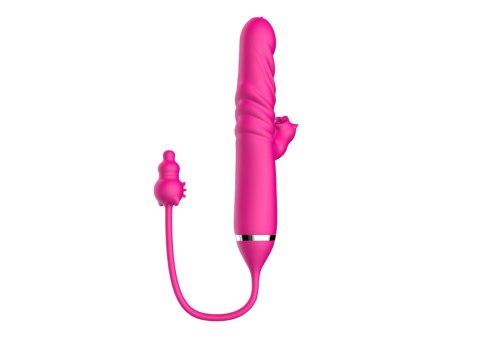 Tongue licking Triple Stimulation Thrusting Vibrator B - Series Cute