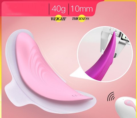 Ultrathin Wearable remote mini vibe PINK B - Series Cute