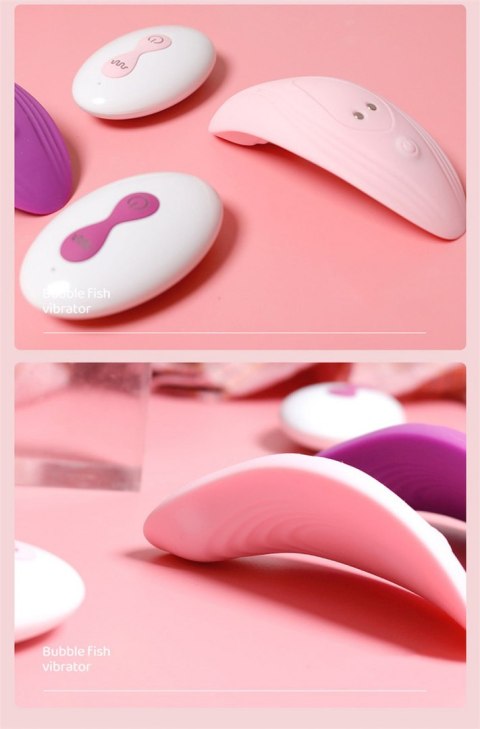 Ultrathin Wearable remote mini vibe PINK B - Series Cute