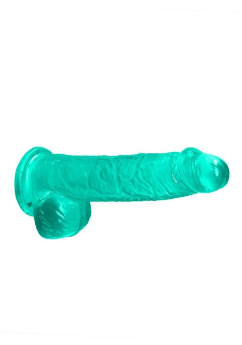 6"""" / 15 cm Realistic Dildo With Balls - Turquoise RealRock