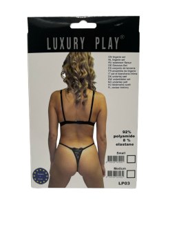 Bielizna-Luxury Play - Lingerie Set Medium Black Luxury Play