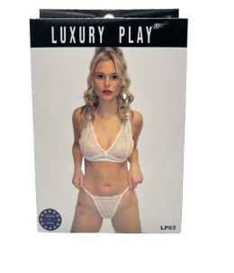 Bielizna-Luxury Play - Lingerie Set Medium White Luxury Play