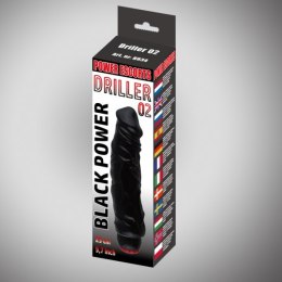 Driller 02 black 25 cm realistic vibrating Power Escorts
