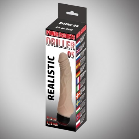 Driller 05 flesh 21,5 cm realistic vibrating Power Escorts