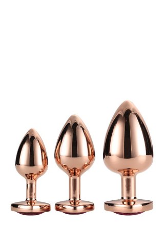 GLEAMING LOVE ROSE GOLD PLUG SET Dream Toys