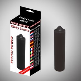 Kinky candle black low temperature candle 20 cm Power Escorts