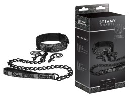 STEAMY SHADES Collar with Leash and Nipple Clamps Steamy Shades