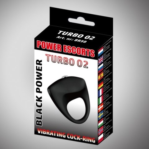 Turbo 02 black vibratinging cockring Power Escorts