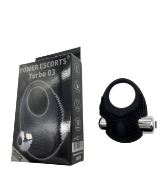 Turbo 03 black vibrating cockring Power Escorts