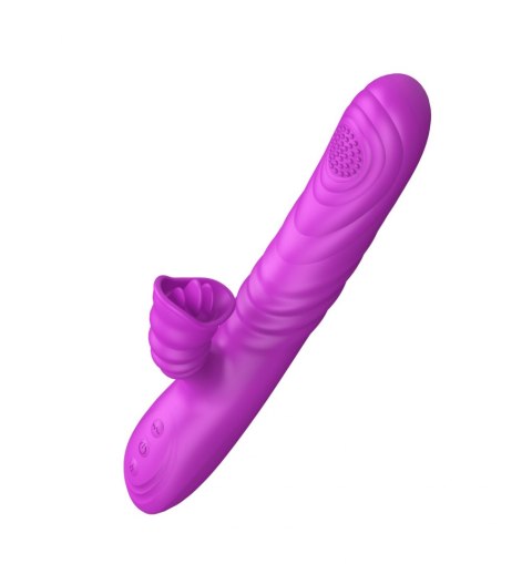 Wibrator-Angelia, USB 3 functions of thrusting / 20 vibrations Purple B - Series Lyla