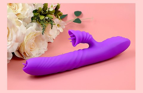 Wibrator-Angelia USB 3 functions of thrusting / 20 vibrations Purple B - Series Lyla