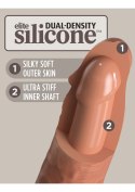 7 Inch 2Density Silicone Cock Caramel skin tone Pipedream
