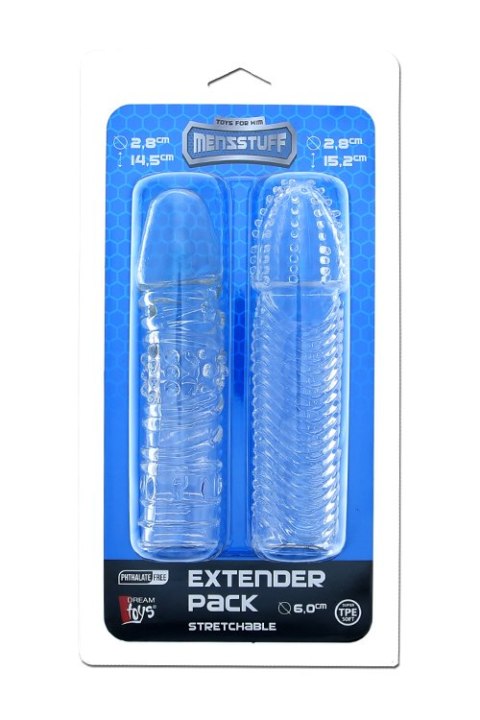 MENZSTUFF PENIS EXTENDER PACK CLEAR Dream Toys