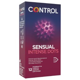 Prezerwatywy-Control Sensual Intense Dots 12"s Control