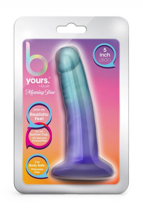 B YOURS MORNING DEW 5 INCH DILDO SAPPHIRE Blush