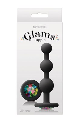 GLAMS RIPPLE RAINBOW GEM BLACK NS Novelties
