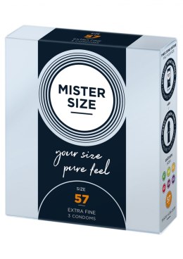 MISTER SIZE 57mm Condoms 3pcs Natural MISTER SIZE
