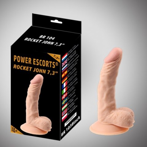 Rocket john 7,3 inch flesh realistic dildo 7,3 inch / 18,5 cm Power Escorts