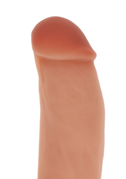 Silicone Dildo 7 inch w Balls Light skin tone ToyJoy