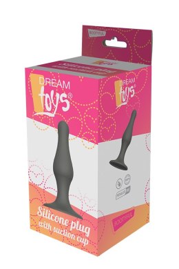 Plug-DREAM TOYS GREY PLUG WITH SUCTION CUP Dream Toys
