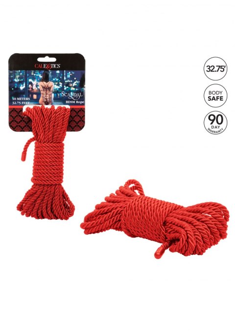 Scandal BDSM Rope 10M Red Calexotics