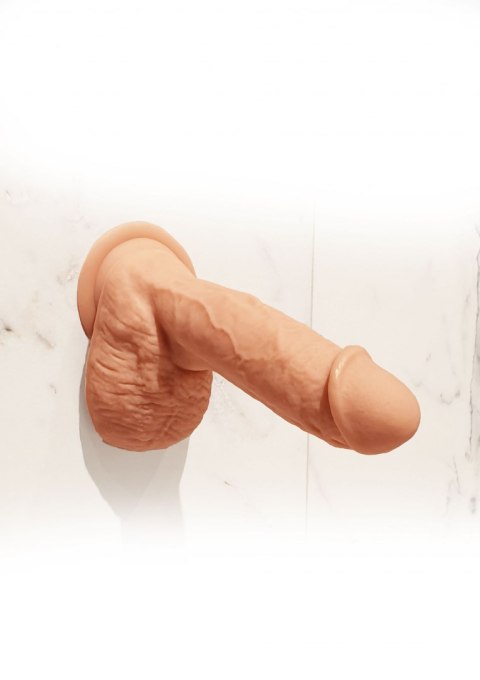 Silicone Vibrating Dildo Light skin tone ToyJoy