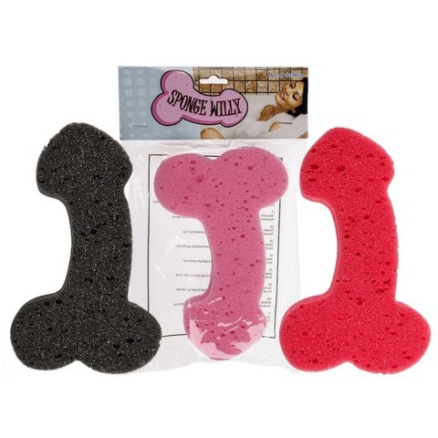 Zabawka - Bath Sponge Penis - 19cm black Kinky Pleasure