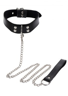 Elegant Collar and Chain Leash Black Taboom