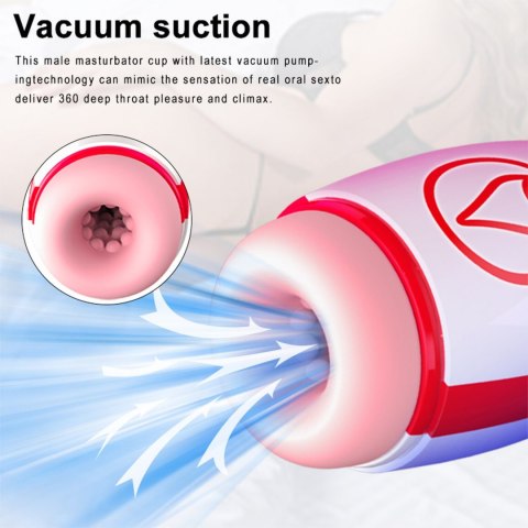 Masturbator - Vibrating Masturbation Cup , 7 Suction Power, 7 Vibration Setting B - Series Fox