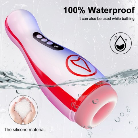 Masturbator - Vibrating Masturbation Cup , 7 Suction Power, 7 Vibration Setting B - Series Fox