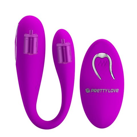 Podwójny Stymulator - ALGERNON USB PURPLE 12 function Pretty Love