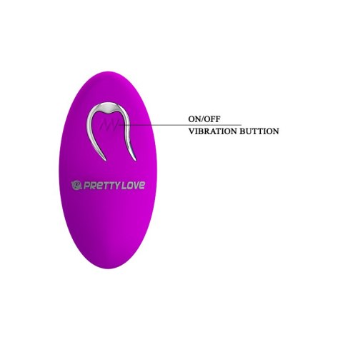 Podwójny Stymulator - ALGERNON USB PURPLE 12 function Pretty Love