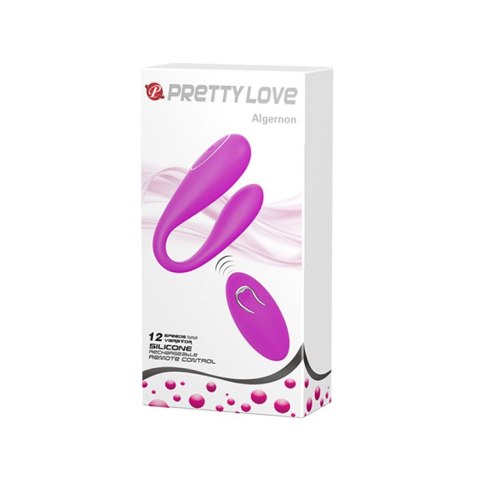 Podwójny Stymulator - ALGERNON USB PURPLE 12 function Pretty Love