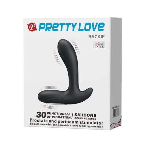 Masażer Prostaty - BACKIE BLACK USB 30 function Pretty Love