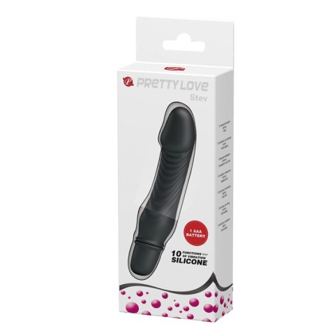 Wibrator - STEV, BLACK, 10 function Pretty Love