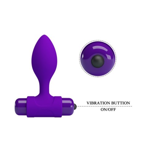 Wibrujaca Zatyczka Analna - Vibra Butt Plug Purple Pretty Love