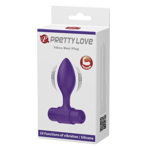 Wibrujaca Zatyczka Analna - Vibra Butt Plug Purple Pretty Love