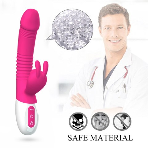 Wibrator- Silicone Vibrator USB 7 Powerful Licking and Thrusting Modes B - Series Fox