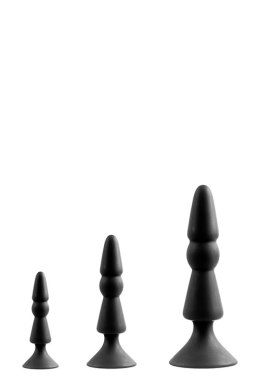 Zestaw-MENZSTUFF 3-PIECE ANAL CONE SET BLACK Dream Toys