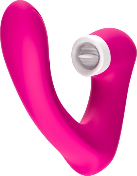 Stymulator silicone 2*9 vibration function Rose Red B - Series Joy