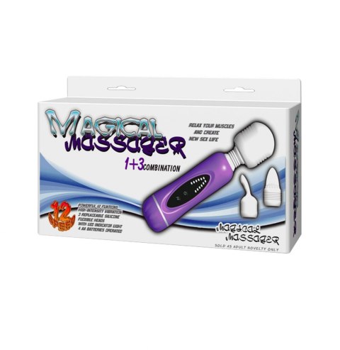 BAILE- MAGICAL MASSAGER, 1+3 combination, 12 vibration functions Baile